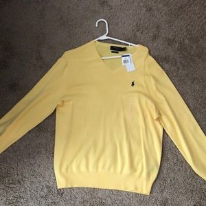 Polo Ralph Lauren fall yellow sweater